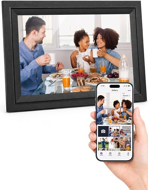 Actual SAMMIX AW105 black digital picture frame product photo